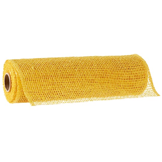 12 Pack: 10" x 19ft. Daffodil Poly Burlap Mesh by Celebrate It™